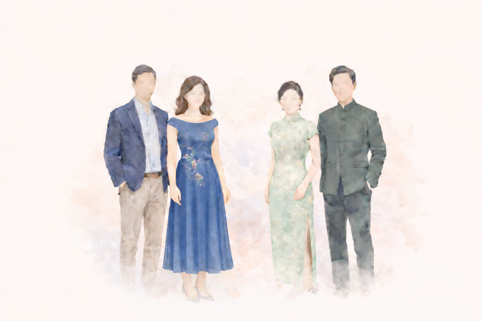 Attire inspiration: Western formal and Chinese traditional